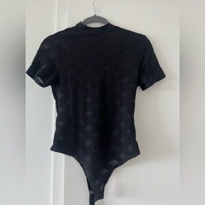 Black criss cross mesh